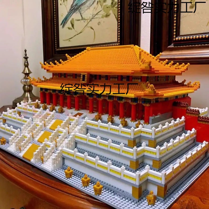Chinese Ancient Architecture Model Puzzle 3D Taihe Palace Building Block Toy Assembly Scene Three-Dimensional Chinese Style Mortise And Tenon Puzzle - Image 2